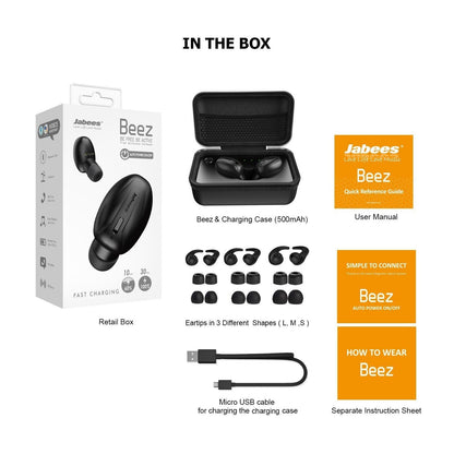 Beez – Bluetooth 5.0 True Wireless Earbuds Featuring Fast Charging