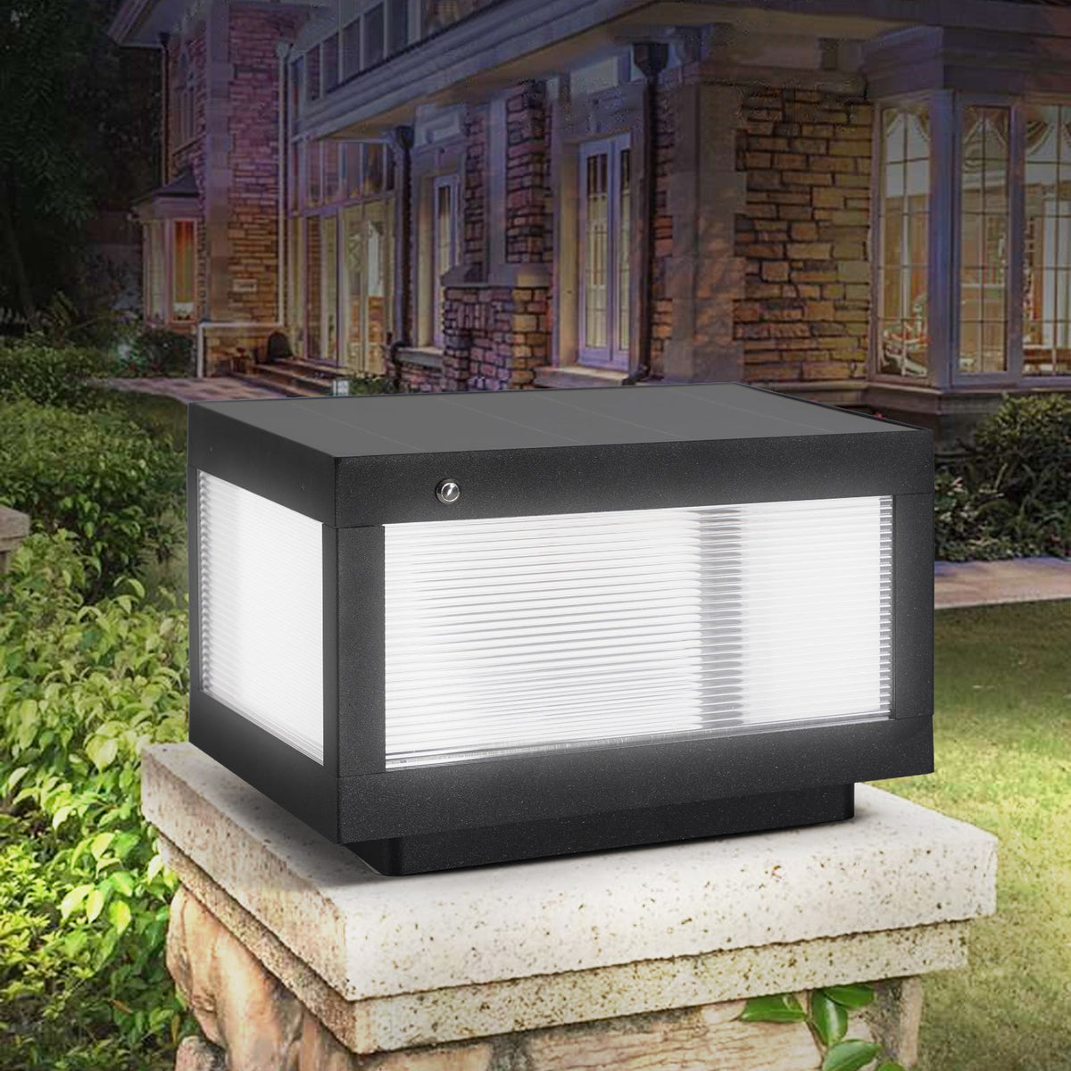 Solar Wall Lamp With Dimmable LED Aluminium