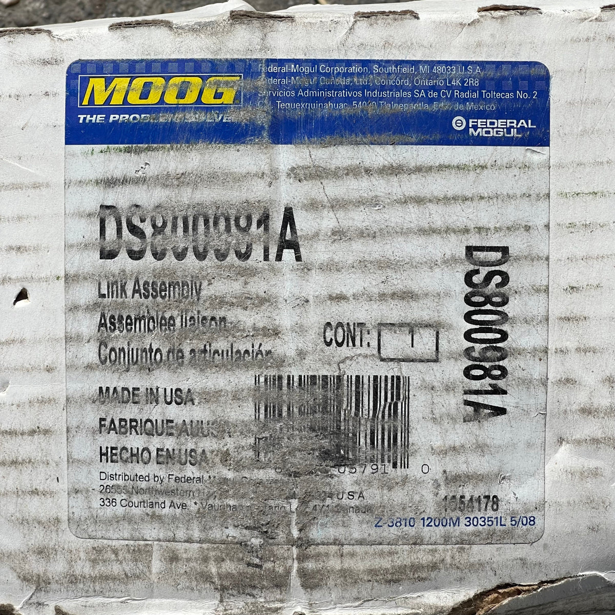 MOOG Tie Rod Steering Linkage Assembly For Dodge Ram 63" x 5" Black DS800981A