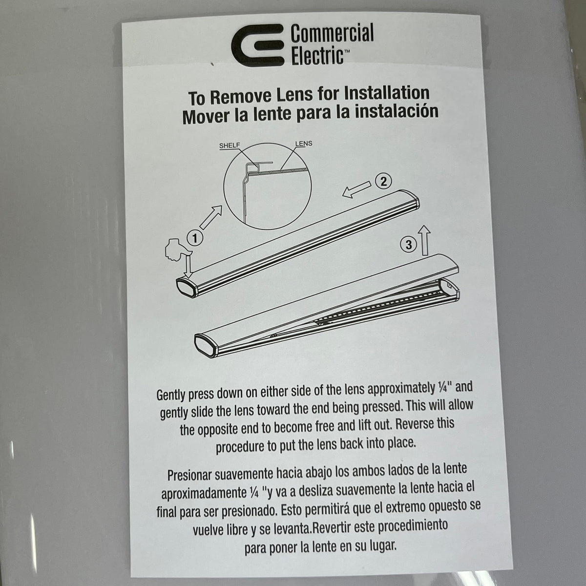 COMMERCIAL ELECTRIC High Output Wrapround Light 4ft, White 1001820735