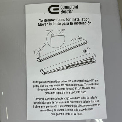 COMMERCIAL ELECTRIC High Output Wrapround Light 4ft, White 1001820735