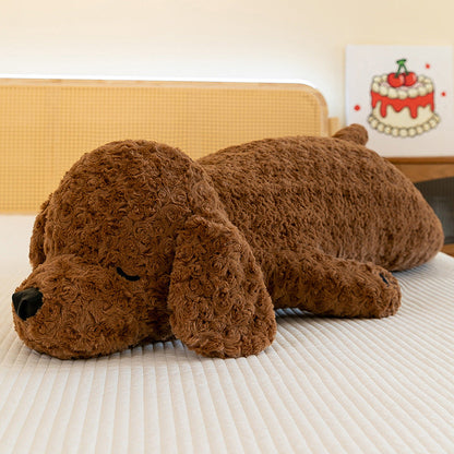 Poodle Doll Super Soft Long Pillow for Lying Dogs Bedside Pillow Doll