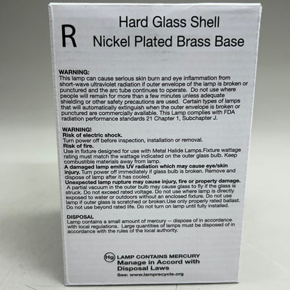 HALCO Hard Glass Shell Ceramic Metal Halide Lamp Light Medium Base White P30L