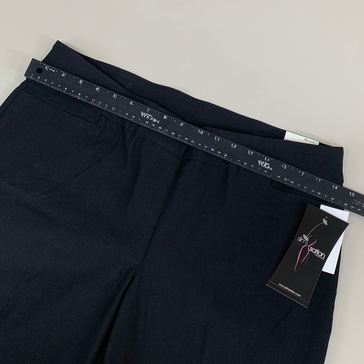 MULTIPLES Ankle Pants Petite Women's Sz 16 Black