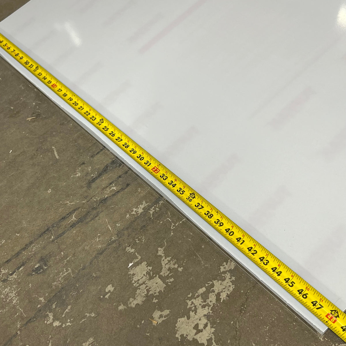 TUFFAK Clear Plastic Polycarbonate Sheet 96"x48"x1/4" (w/ White Peel-off Film)