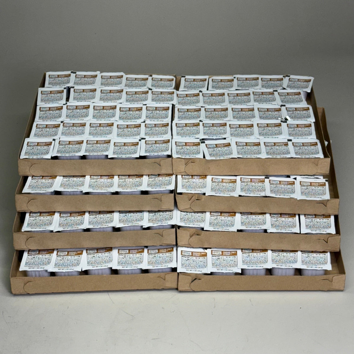 ZA@ HOUSE (200 PACK) Sugar Free Syrup Cups 1oz (New)