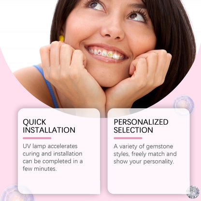 Diy Fashion Teeth Set Dental Beauty Decorative Diamond Combination Diy Shine Smile Style