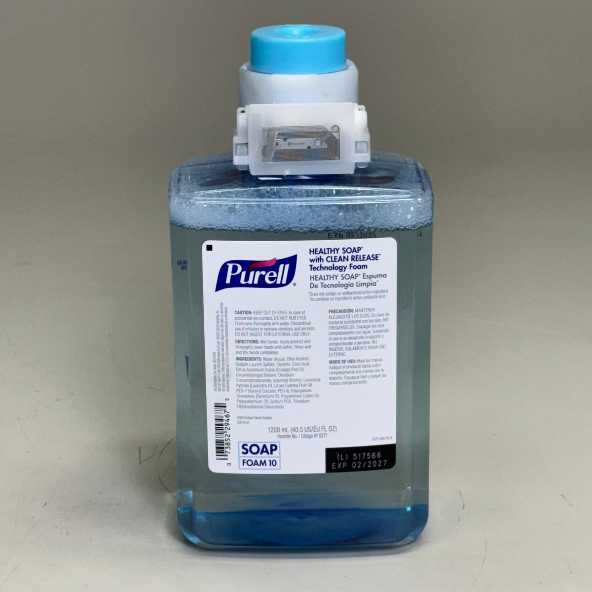 PURELL Foam Handwash Soap (2 Pack) 40.5 fl oz 8371-02 Light Blue BB 02/27