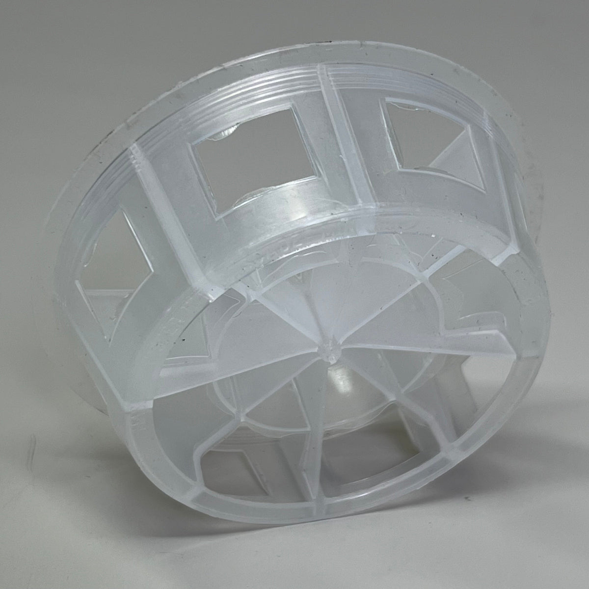 ZA@ Pallet of 2A Insulated Runner Plastic Random Packing Cascade Ring Sz 3" D X 1" H White