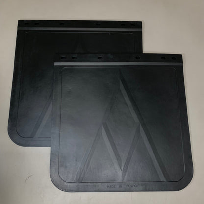 UNITED PACIFIC (2 PACK) Heavy Duty Rubber Mud 24"W x 24"L 3/8"Thick Black 10606B