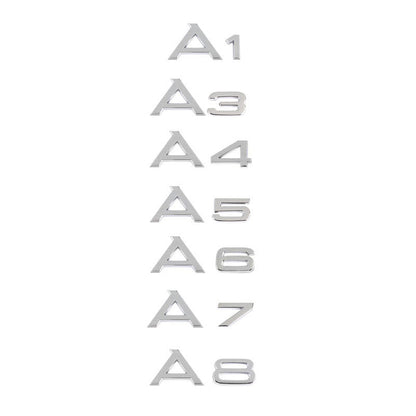 Suitable for Audi logo A3A4A5A6L A8LA4L, rear badge, and car sticker logo
