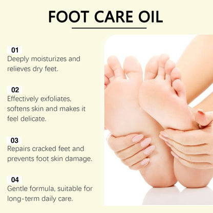 Foot Care Oil Gentle Exfoliating Delicate Moisturizing Hydrating Heel Care Oil