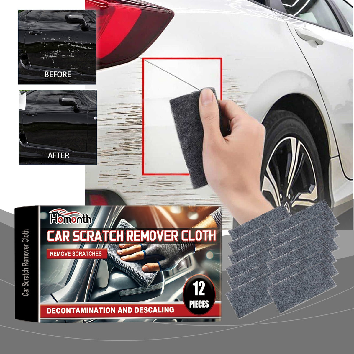 Car Scratch Remover Cloth, Car Scratch Repair Cloth Quick Scratch Repair Convenient Cloth