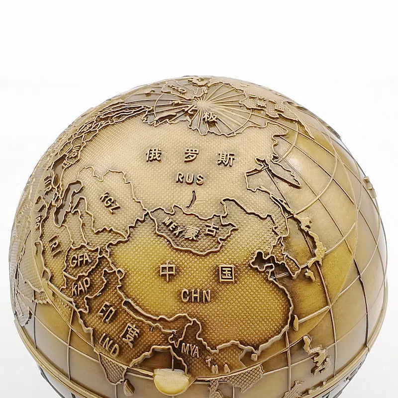 Antique style personalized ashtray with lid anti fly ash household large classical craft gift