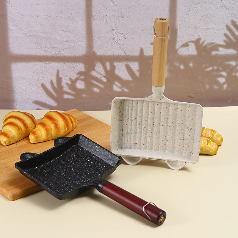 Aluminum Sanming Pan Round Double-sided Pattern Waffle Mold Home Breakfast Pancake Tool