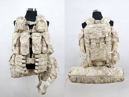 Cold War direct-purchased Russian military-issued 3rd-gen 6sh117 desert KSOR digital camo tactical vest
