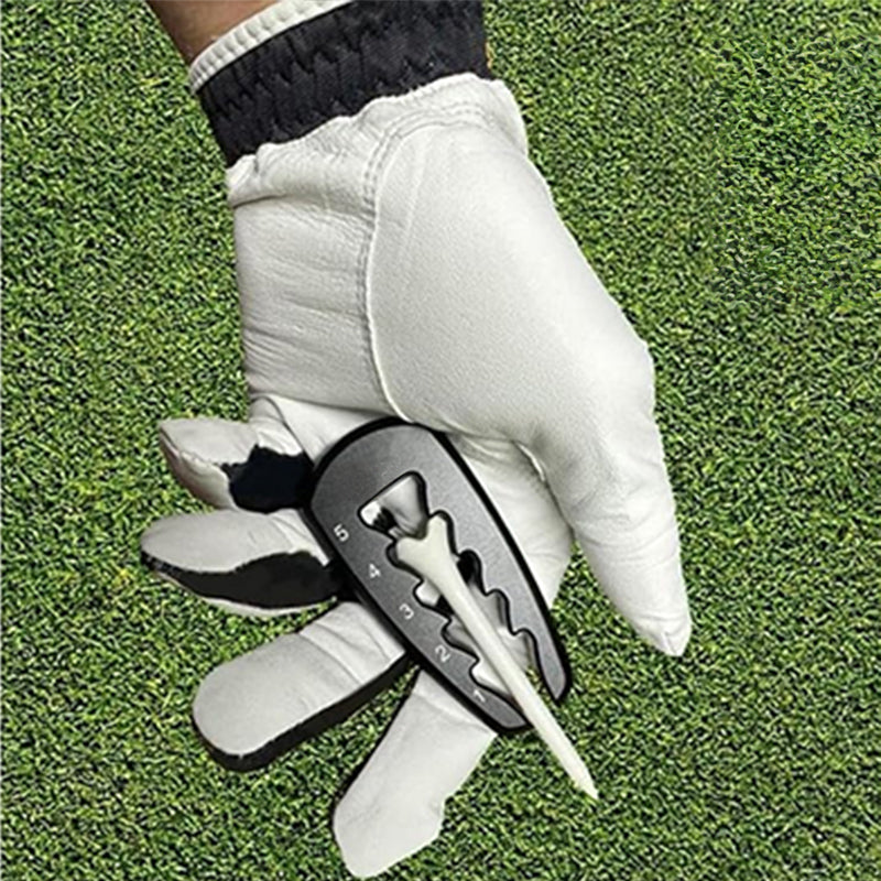 Adjustable Golf Tee Height Tool: Precision setter for consistent swings. Durable, easy - to - use training aid.