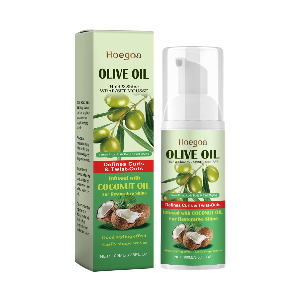 Hair Styling Foam Mousse Refreshing Oil Control Light Protection Volume Fluffy Long-Lasting Styling Dry Hair Mousse