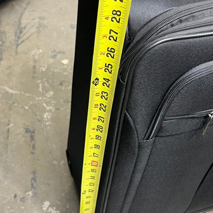 DEJUNO (3 PACK) Lightweight Expandable Spinner Luggage Suitcase Set Black 2302DJBF