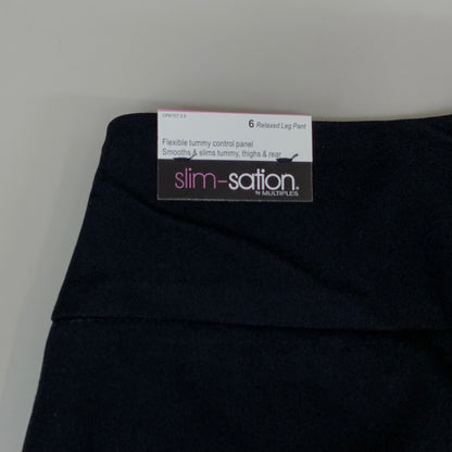 MULTIPLES Relaxed Leg Pant  Petite Women's Sz 6 Black