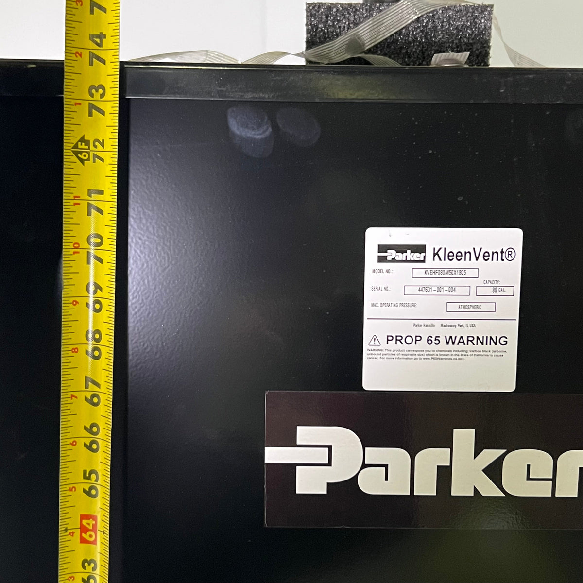 PARKER Reservoir Isolator 80 Gal Nominal Capacity KVEHF080M50X1805 (New Other)