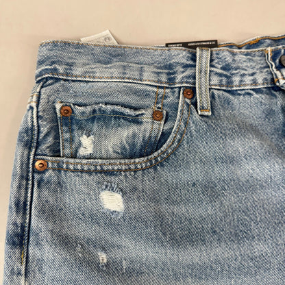 LEVIS 501 Original Fit High Rise Shorts Women's Sz 32 Vague Finish Medium Wash