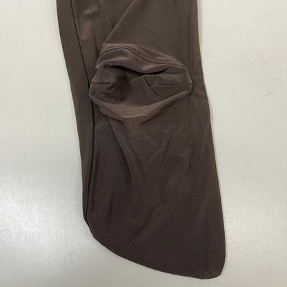 NORMA KAMALI Sleeveless Catsuit w/ Footsie Hidden Zip Women's Sz XXS/32 Chocolate
