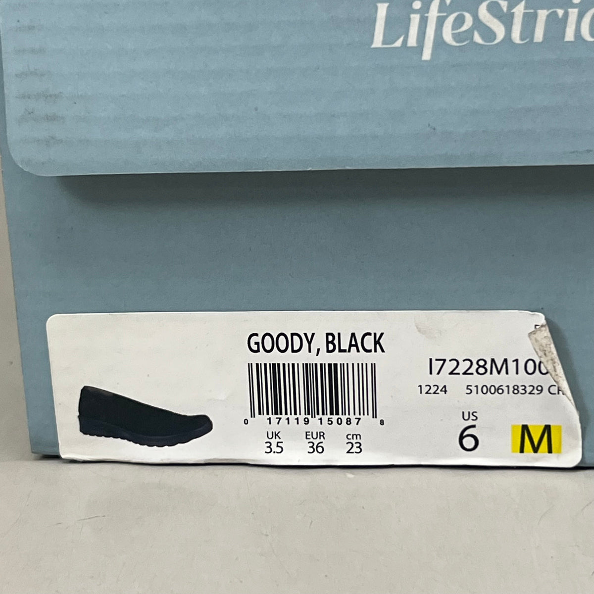 LIFESTRIDE Bzees Air Step Ballet Shoes Goody Women's 6 medium Black