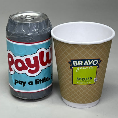 BRAVO (500 Cups) 12oz Double Wall Recycled Paper Cup Brown 511576