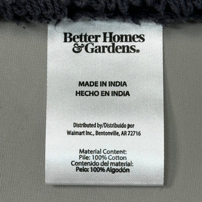 BETTER HOMES & GARDEN (2 PACK) Cotton Reversible Bath Rug 20X30" Ombre Grey