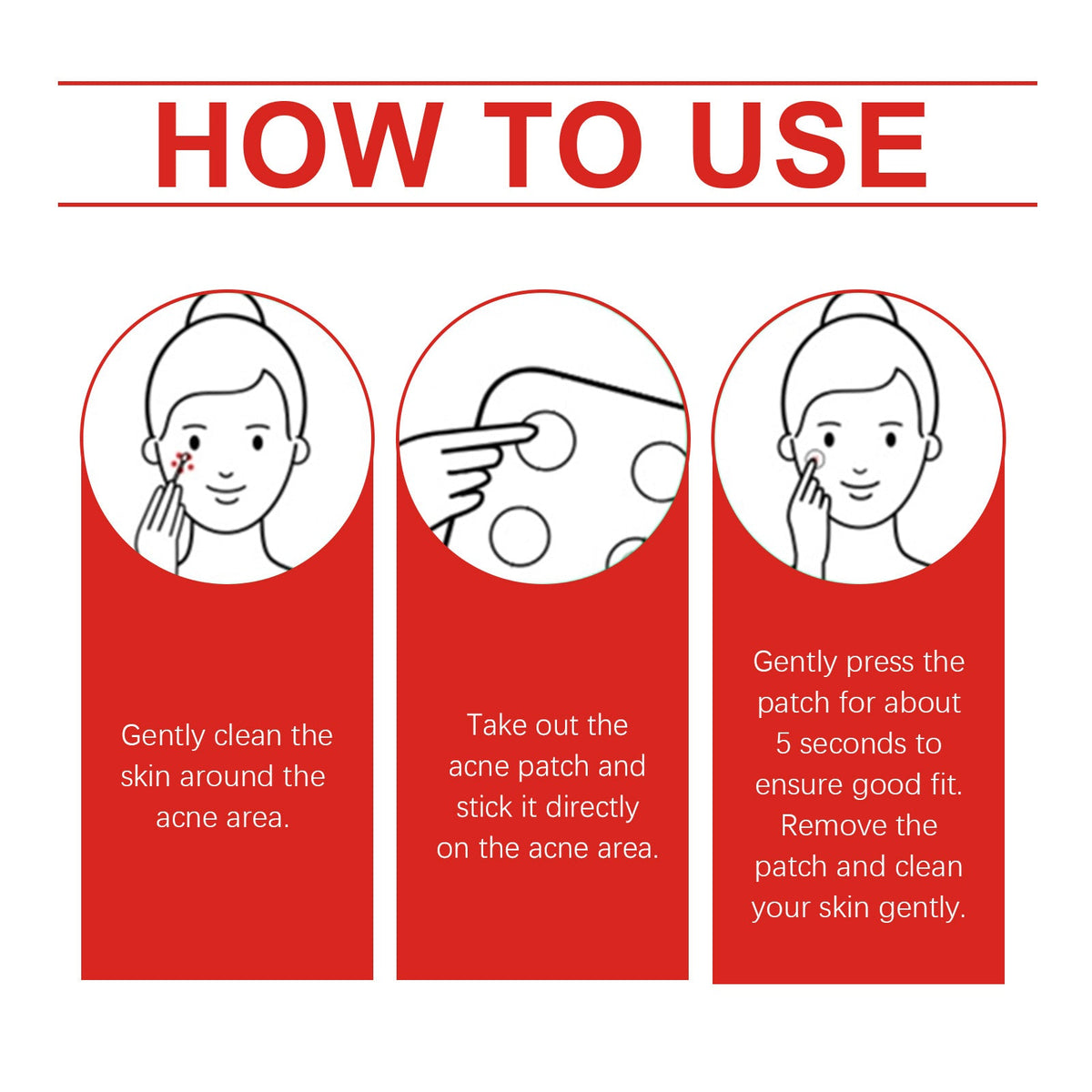 Acne Patch Semi-Transparent Acne Cover Patch Comfortable, Gentle, Easy To Apply Makeup, Waterproof And Breathable