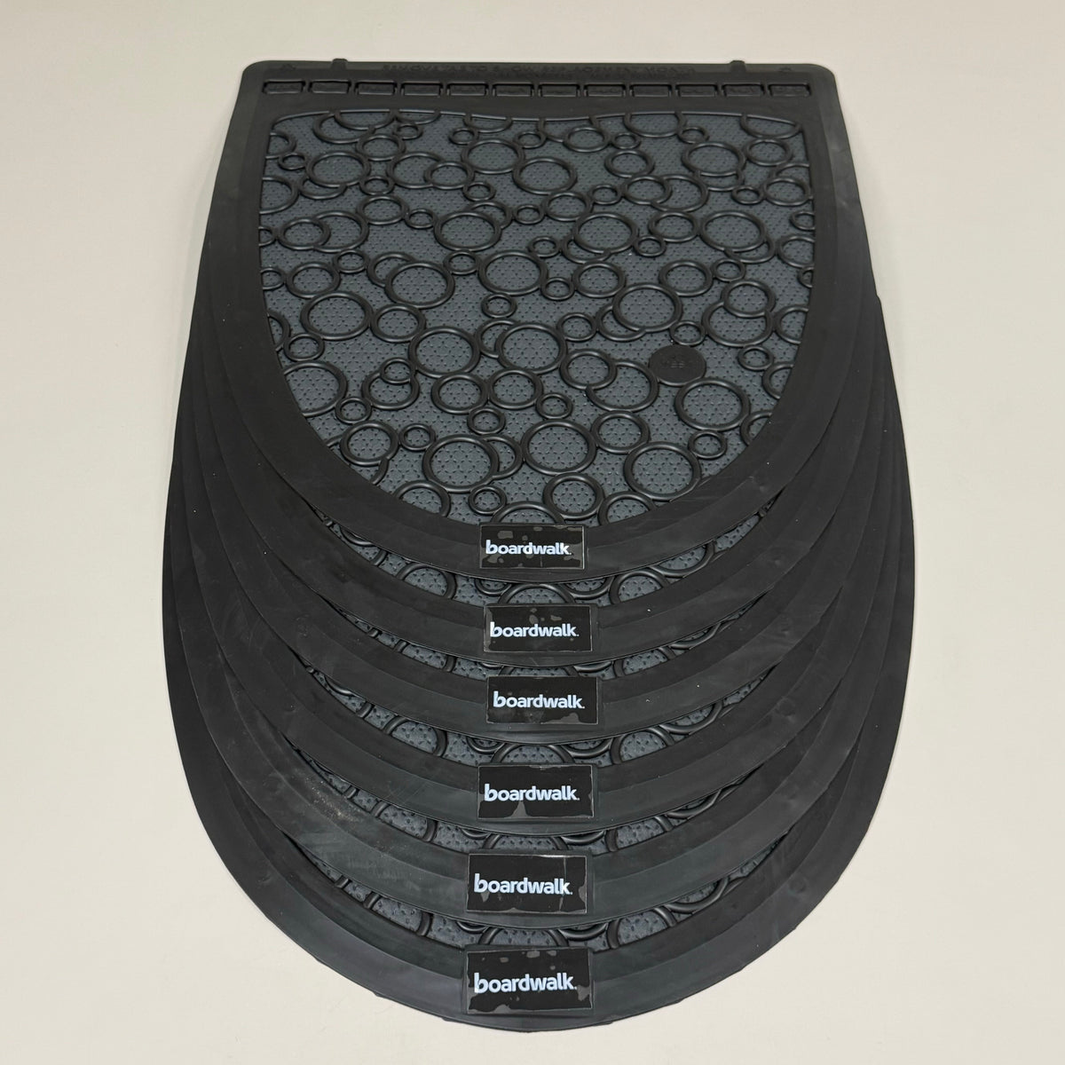BOARDWALK (6 PACK)Urinal Mats 2.0 Include Month Markers for Replacing 17.5"x20"