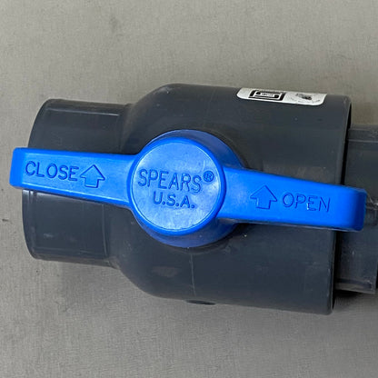 DRAINAGE SOLUTIONS Utility Socket Ball Valve 1-1/2" Grey/Blue 2622-015G