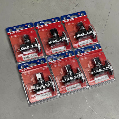 DO IT BEST (6 PACK) Quarter Turn Angle Valve 1/2" FIP x 1/2" OD 456394 DIB51-1PCLF