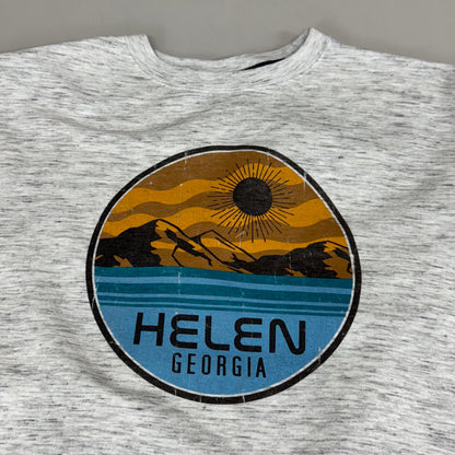 LONEROCK Helen Georgia Crew Sweatshirt Sz 2X-Large Grey/White