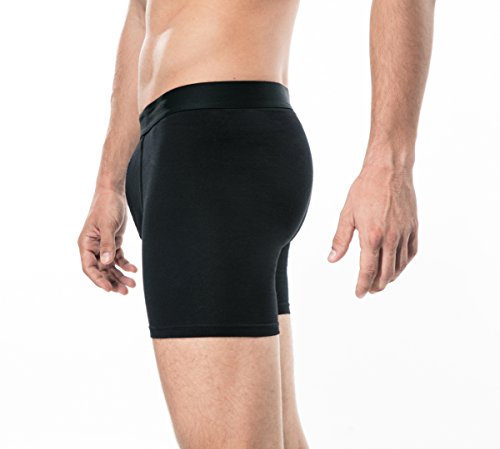 2pcs Boxer Brief M Black A387-002