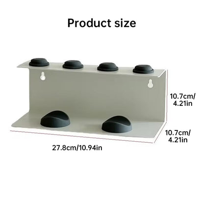 Non - Perforated Hair Dryer Holder. Also for Straighteners & Curling Irons. Ideal for Bathroom Sorting