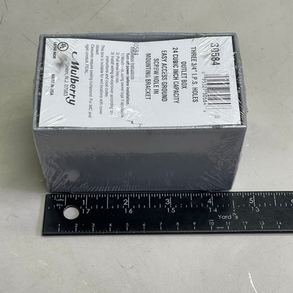MULBERRY (10 PACK) Electrical Outlet Box, Wet Location Three 3/4" Hubs  Aluminum 30584