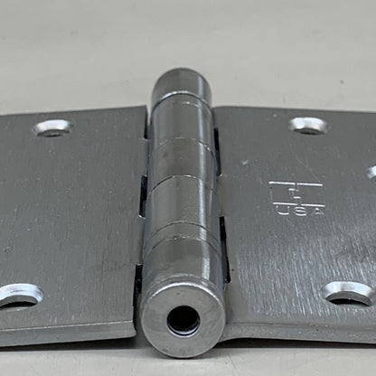 HAGER (3 Pack) Hinge 5 Knuckle Steel 4.5"x4.5" Satin Chrome BB1279