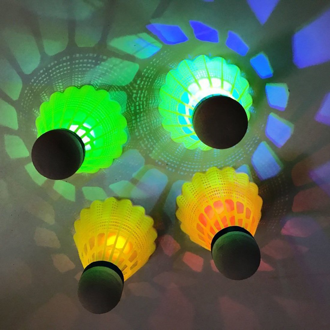 4Pcs Pack LED Luminous Badminton