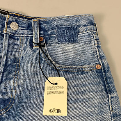 LEVIS 501 Original Fit High Rise Shorts Medium Wash Women's Sz 25 Mega Vibe Blue