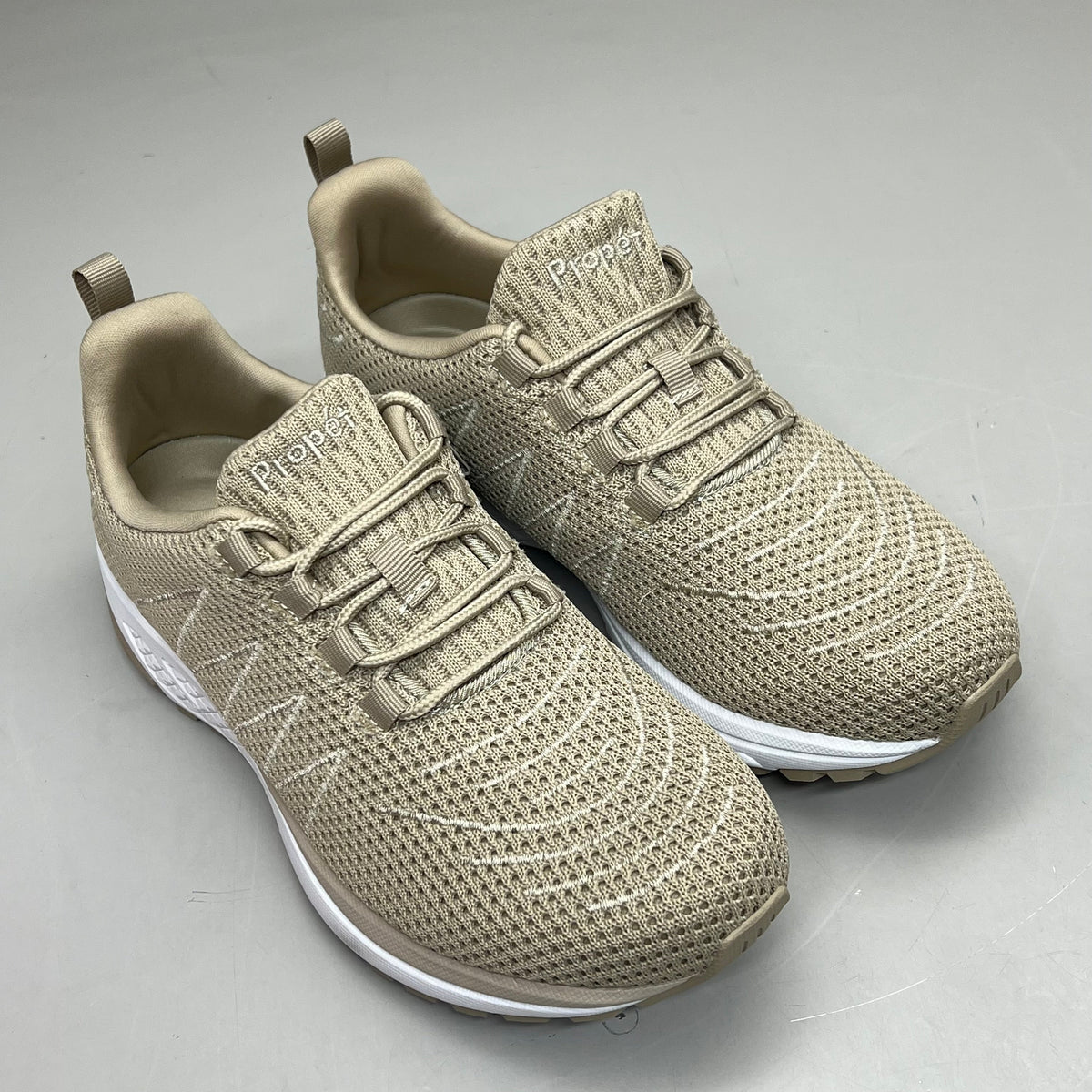 PROPET Tour Knit Double Insoles Ortholite Shoes Women's Sz 8 W(D) Sand WAA112M
