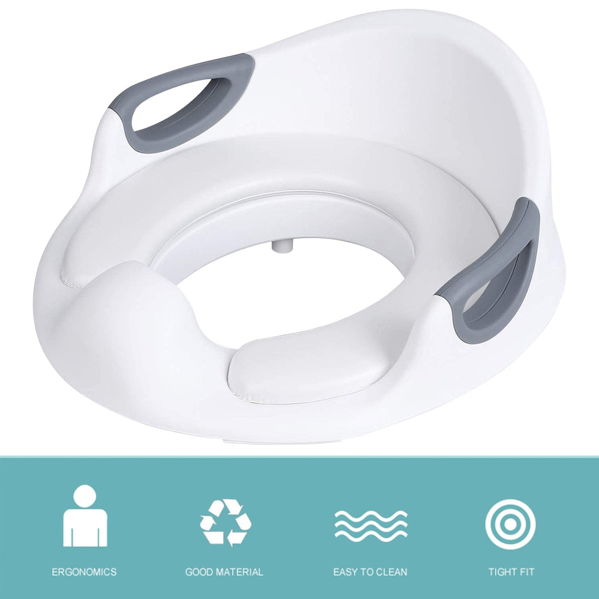 Toilet Seats for Children Baby Handles Backrest Baby Unisex Potty Training Urinal Portable Commode Pew Ring Home Supplies