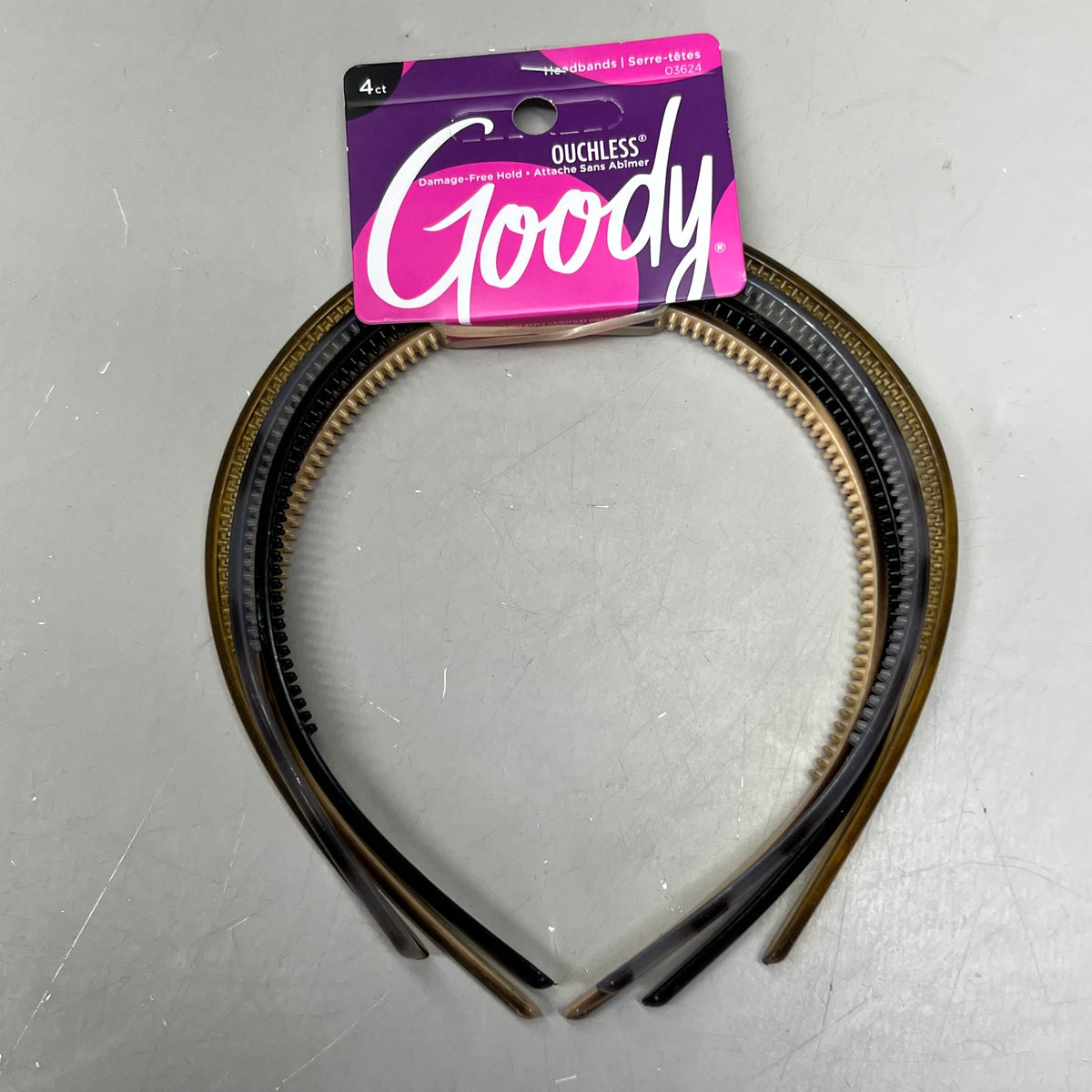 GOODY (24 Pcs) Headband Thin Assorted Pattern, Multicolor 3431