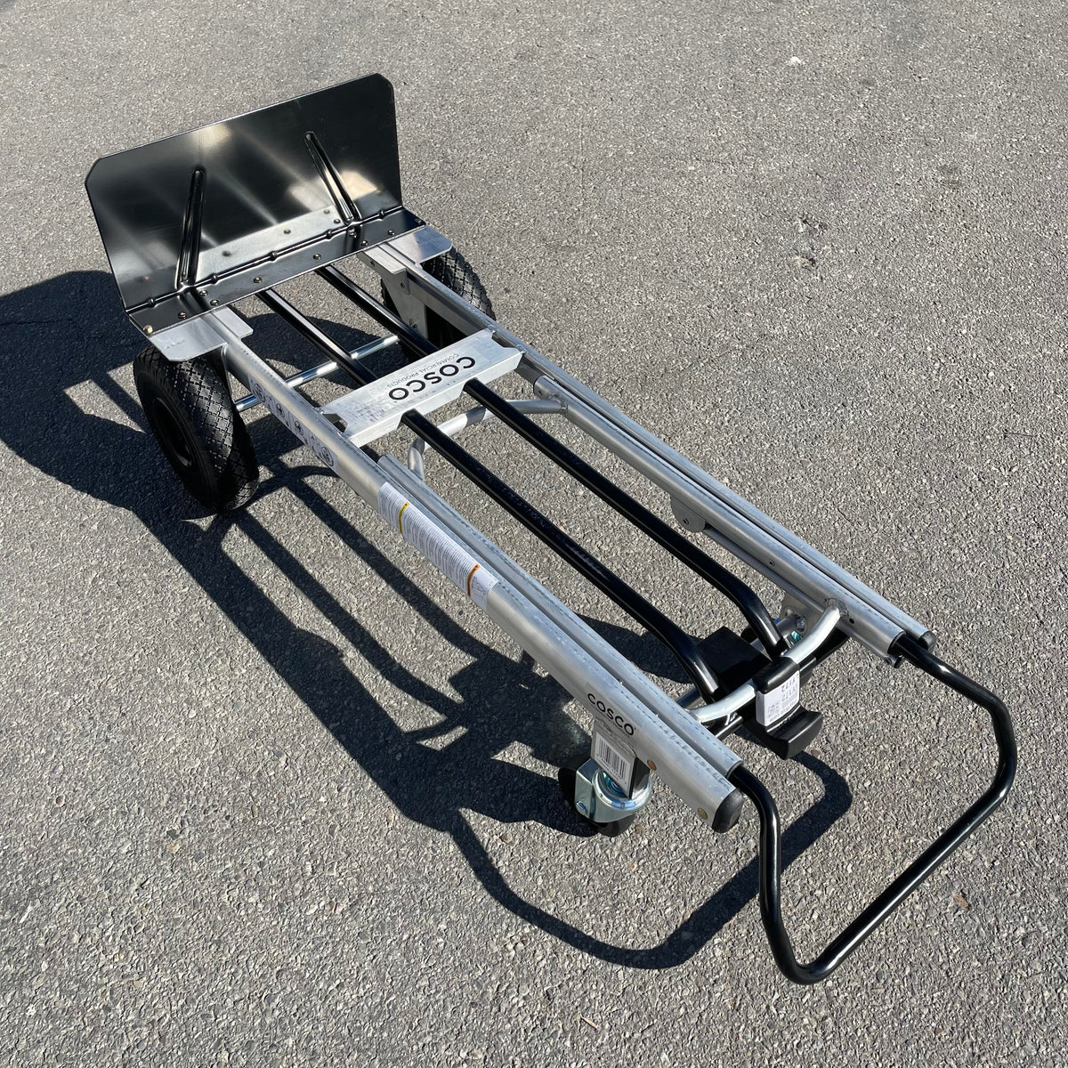 COSCO 2-In-1 Hybrid Handtruck Silver & Black 12204ASB1E