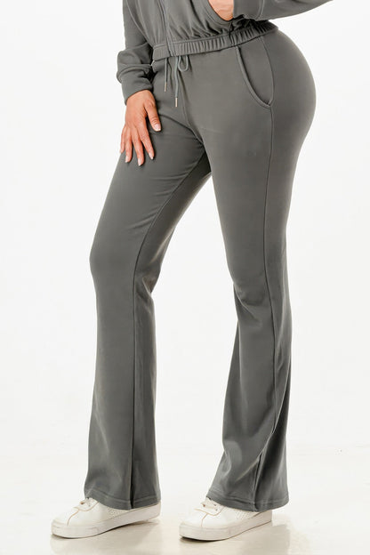Soft Zipup Track Suit Set
