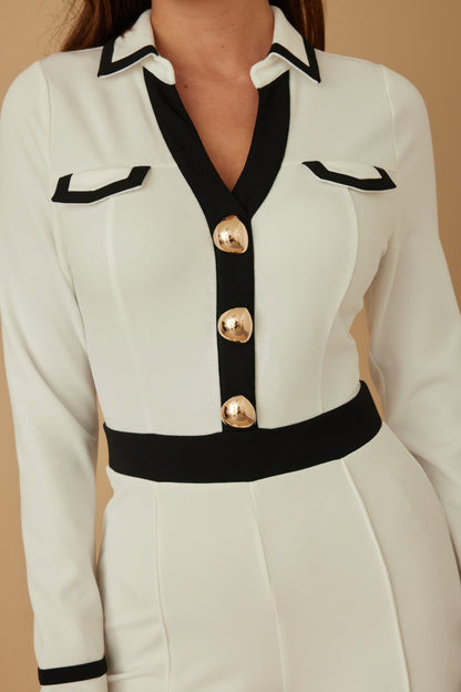 Button Trio Jumpsuit