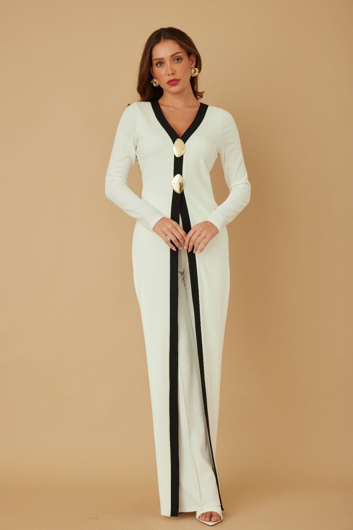 Mirror Stone Long Layer Jumpsuit