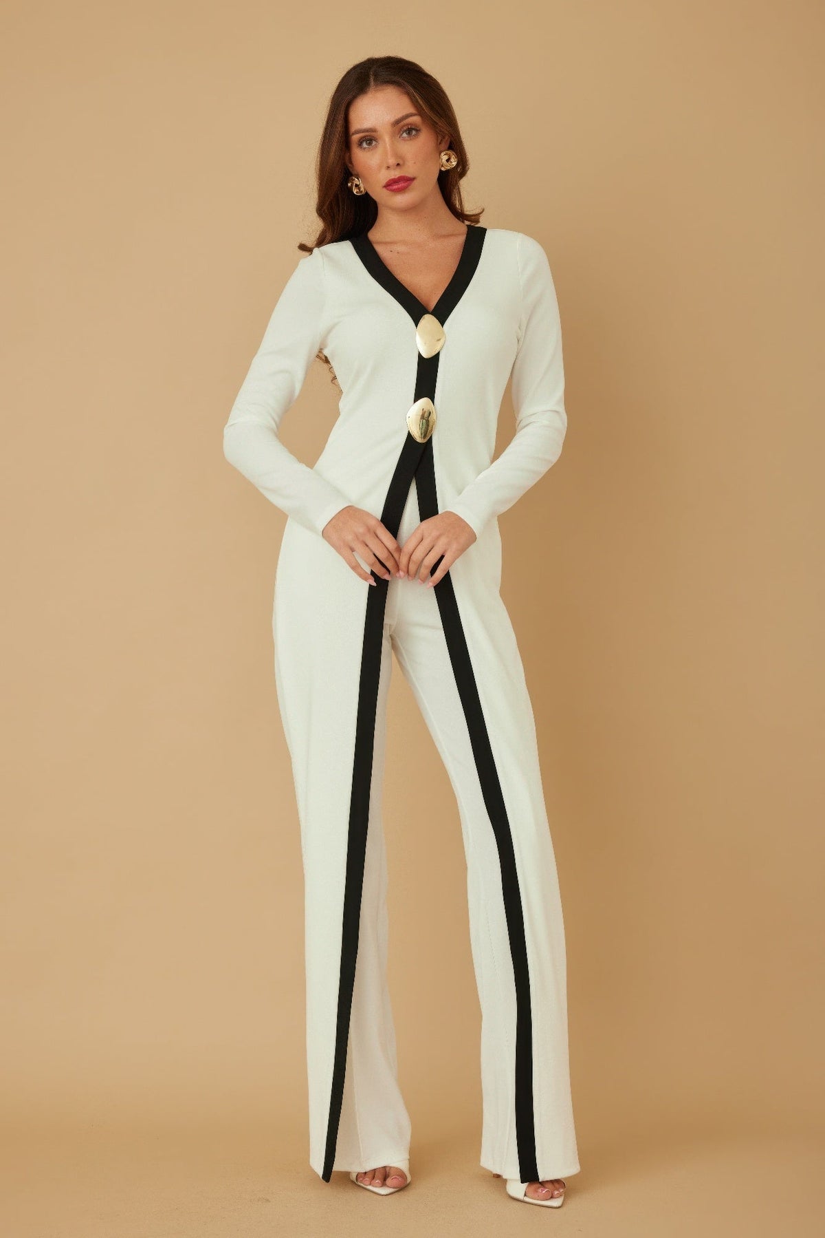 Mirror Stone Long Layer Jumpsuit