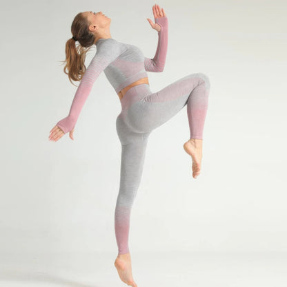 Stripe Seamless Yoga Set